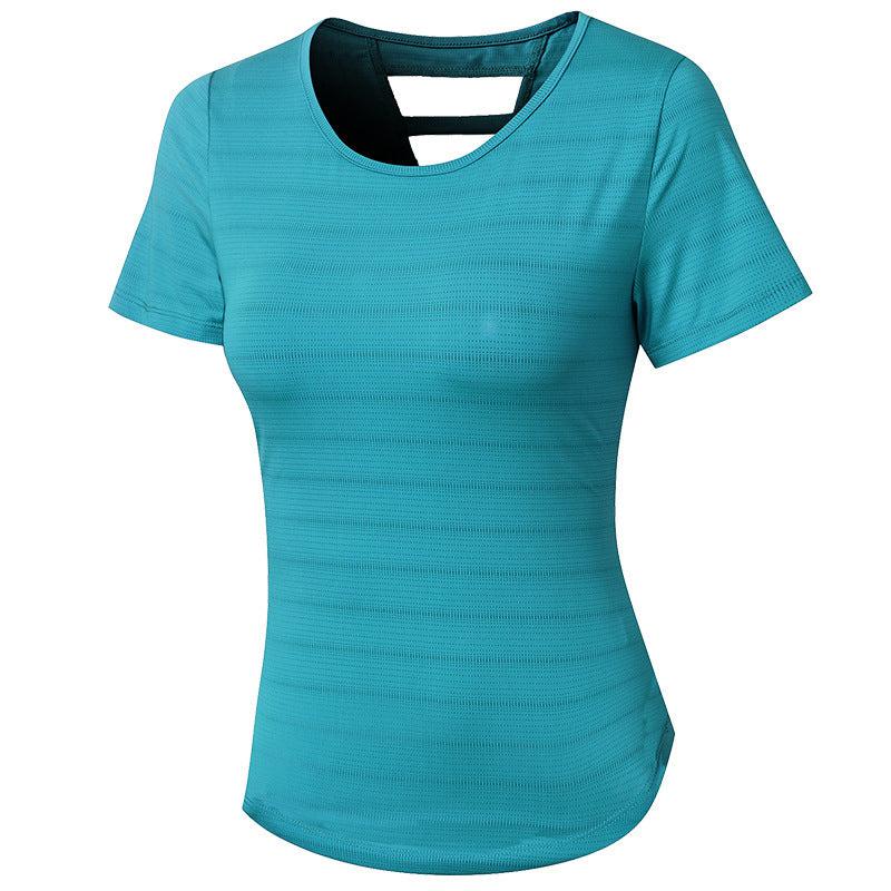 Cheky - Women's Loose Yoga Clothes With Short Sleeves