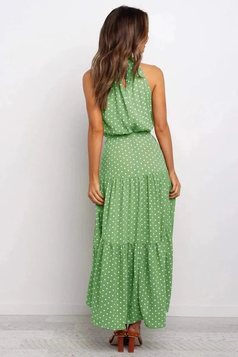 Cheky - Summer Long Dress Polka Dot Casual