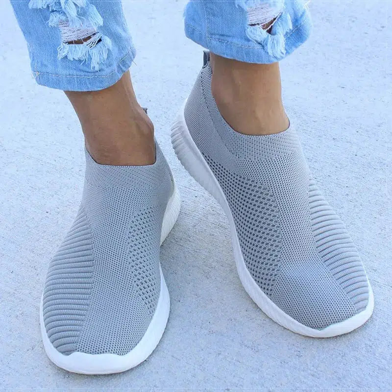 Cheky - Women Flat Slip on White Shoes Woman Lightweight White Sneakers Summer Autumn Casual Chaussures Femme Basket Flats Shoes