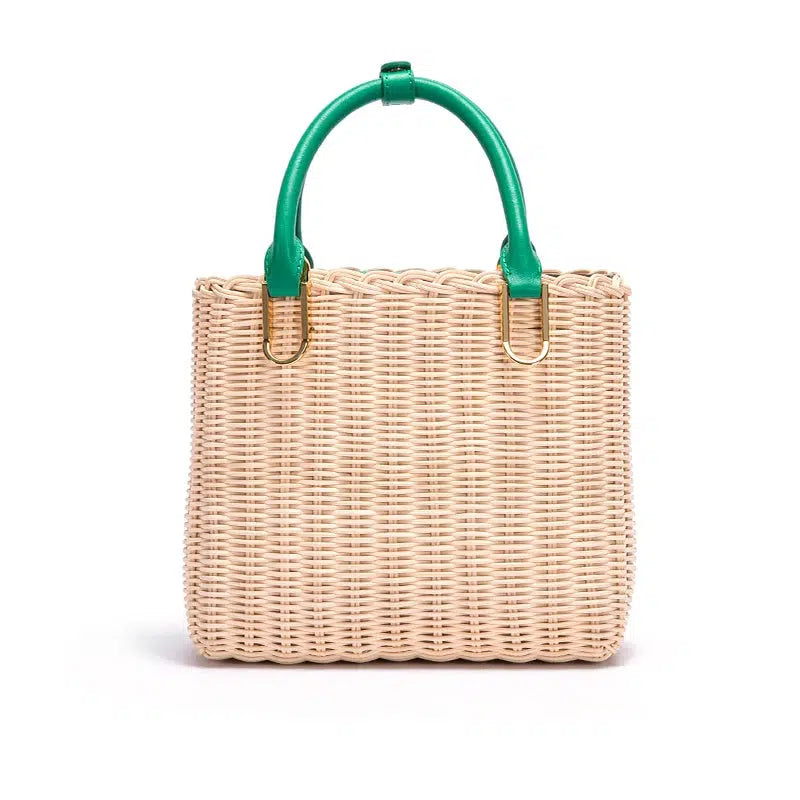 Cheky - Beach Vacation Handbag Women's Woven Handbag Summer New Handwoven Female Bag Leisure Rural Large Capacity Handbag