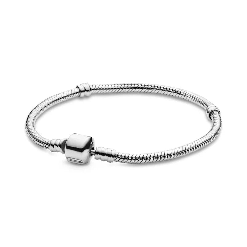 Cheky - Bracelet Snake Bone Chain Fit Moment Charm Diy Fashion Jewelry For Women Bracelet Birthday Gifts Makinig Love