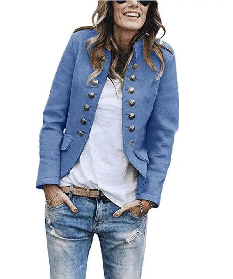 Cheky - Autumn and winter fashion button blazer