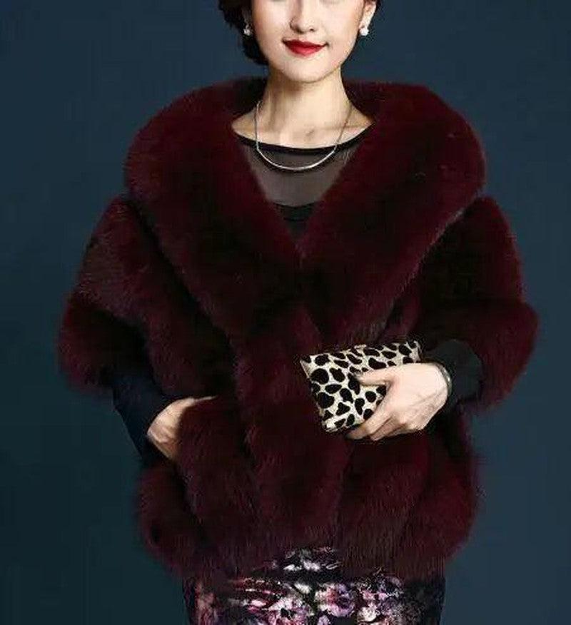 Cheky - Autumn and winter new fox fur silver fox imitation fur coat