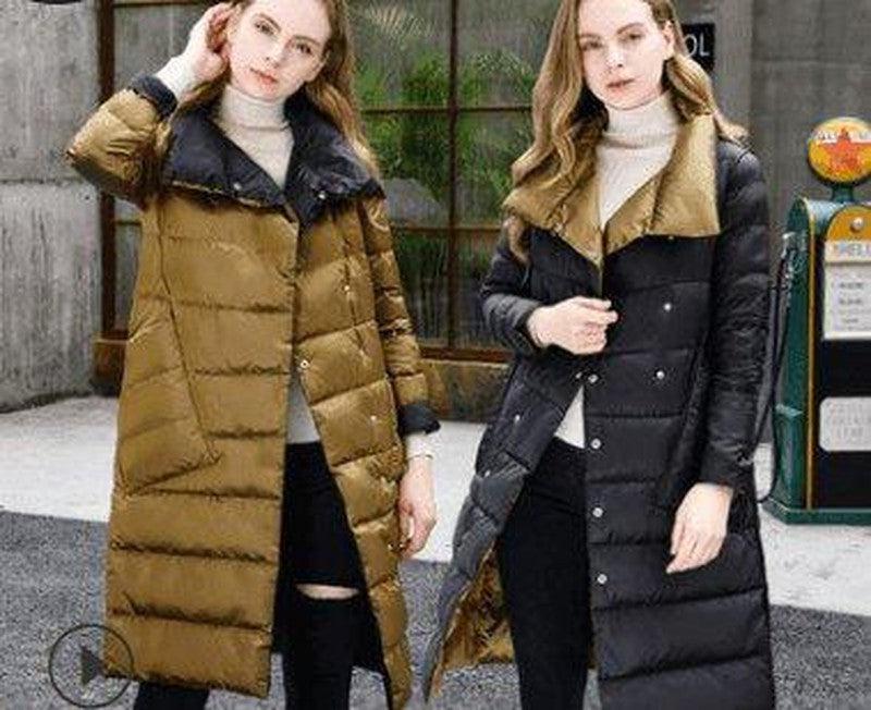 Cheky - Duck Down Long Women Warm Winter puffer Jacket