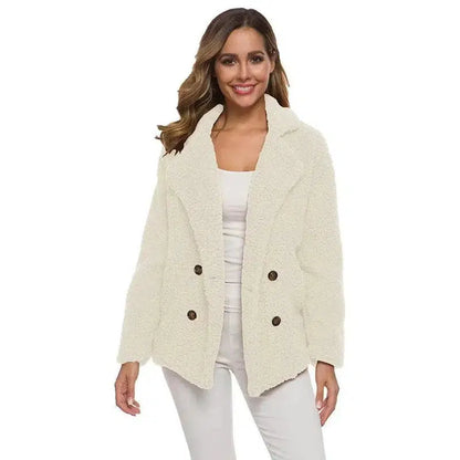 Cheky - European And American Lamb Fleece Thickened Women's Sweater