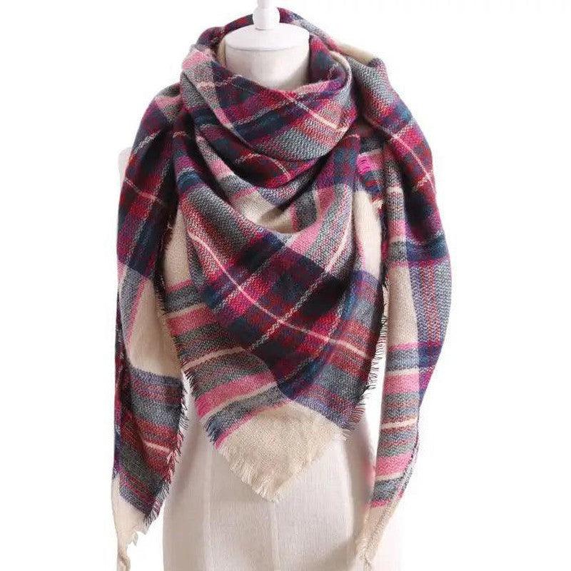 Cheky - European And American Triangle Cashmere Women's Winter Scarf Shawl