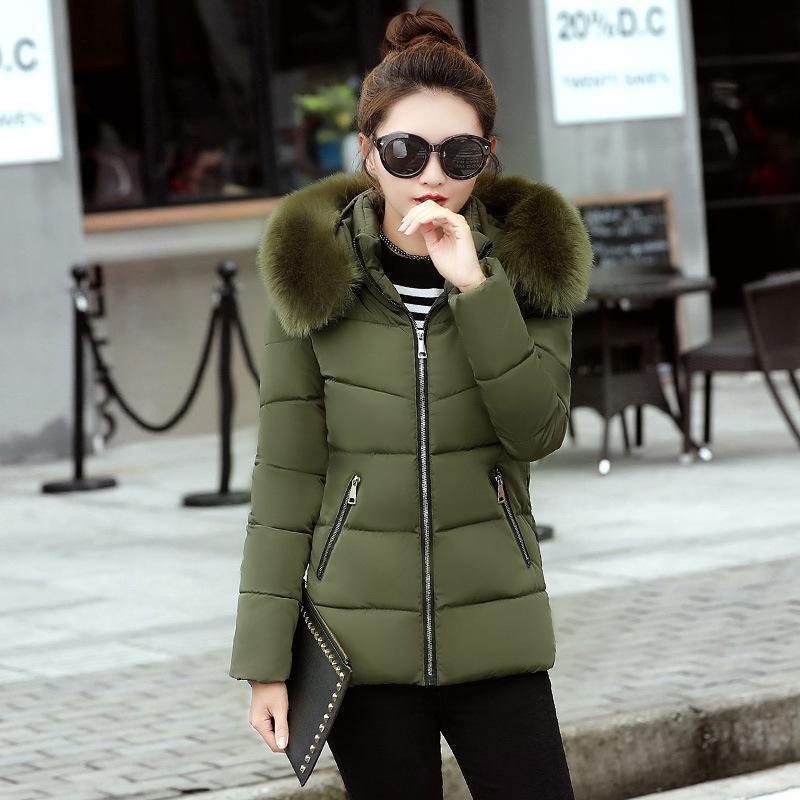 Cheky - Korean Style Hooded Down Padded Jacket All-Match Small