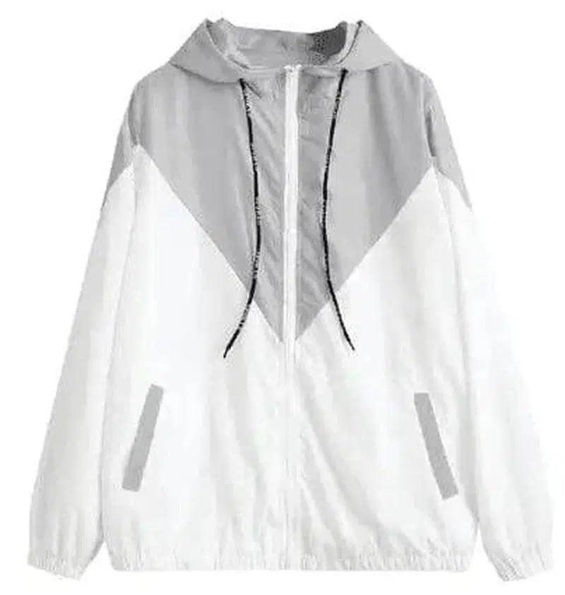 Cheky - Light Weighted Hooded Long Sleeve Jacket With Drawstring