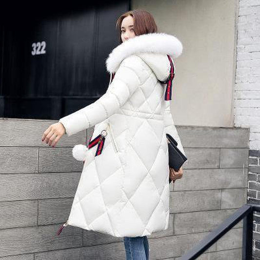 Cheky - Long hooded padded down coat coat women