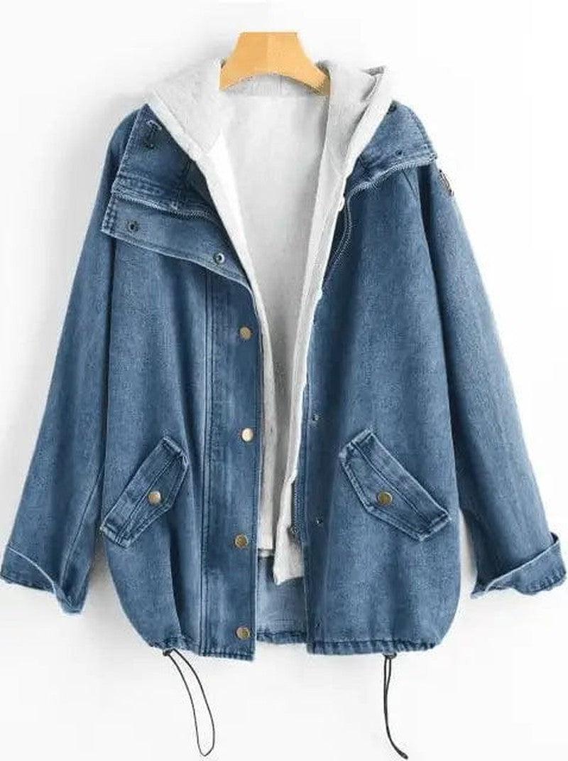 Cheky - Two-piece denim hooded jacket