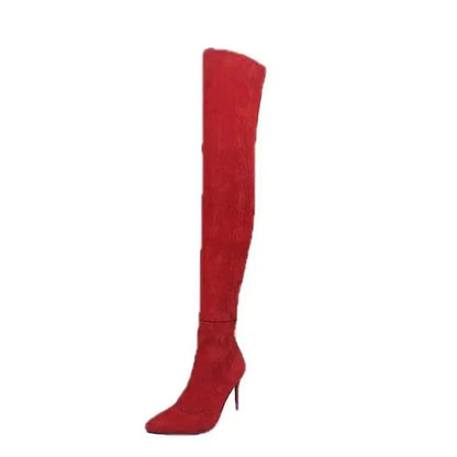 Cheky - Pointed High Heel Over The Knee Boots Women