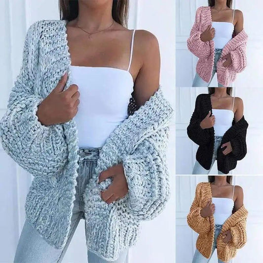 Cheky - Thick sweater cardigan