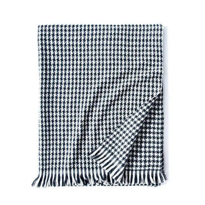 Cheky - Women's New Warm Thickened Diamond Check Printed Scarf